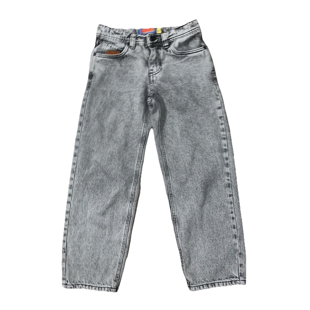 Empyre Jeans Loose Fit Grey Scramble Skate Kids 24 Baggy Skater Streetwear Punk